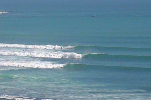 Panorama de la playa de Bingin. Webcams Bali en línea