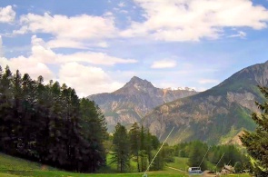 Vista del Monte Gulia Rossa. Webcams Bardonecchia