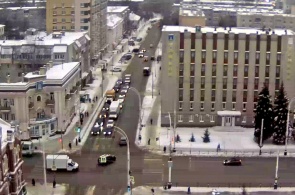 Cruce de caminos de Sovetskaya y Moskovskaya. Cámaras web de Tambov