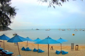 Vista de la playa de Choeng Mon. Cámaras web Ko Samui