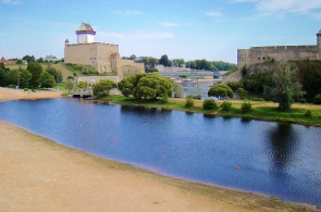 Fortalezas de Narva e Ivangorod en tiempo real