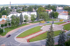 Plaza de la Liberación. Webcam Rezekne en línea