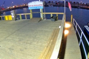 Muelle del Cuartel General de Deep Sea. Cámaras web de Port Aransas en línea