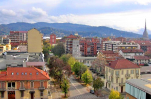 Panorama de la ciudad turística de Italia. Webcams de Turín en línea