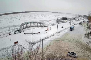 Reconstrucción del terraplén de Amur. Cámaras web de Komsomolsk