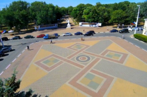 Webcam en el centro de Yeysk, en la Plaza del Teatro