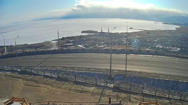 Cafe Baikal serpentina. Webcams en Kultuk village en línea