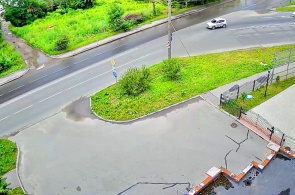 Intersección de la autopista Prospekt Pobedy - Belozerskoe. Webcams Vólogda