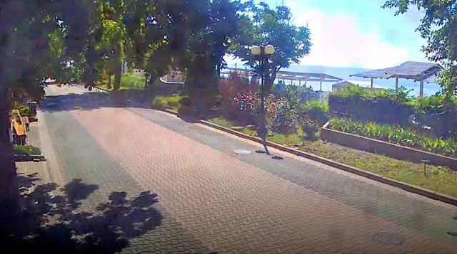 Terraplén lleva el nombre de Gorky. Webcams Eupatoria