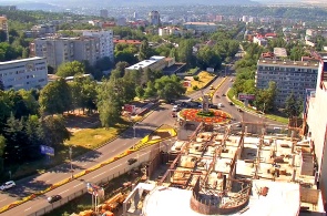 Cámara giratoria en la rotonda. Cámaras web Piatigorsk