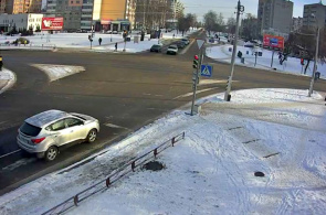 Webcam en una concurrida intersección de Borisov