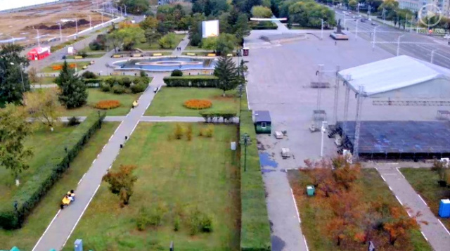 Plaza Lenin. Blagoveshchensk en tiempo real