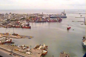 Cámara web del puerto de la ciudad de Montevideo en línea