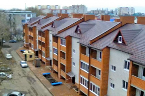 Oktyabrskaya street. Webcam de Yeysk en línea