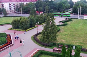 Plaza Lenin. Webcam de Bobruisk en línea