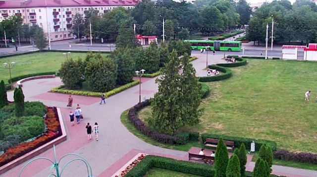 Plaza Lenin. Webcam de Bobruisk en línea