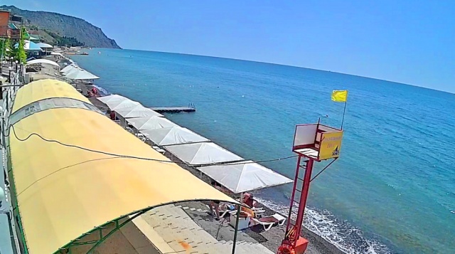 La playa de la pensión Zenit. Cámaras web marinas