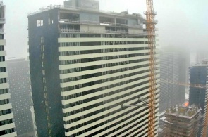 Vista de la ciudad desde los Apartamentos Orbi. Cámaras web de Batumi en línea