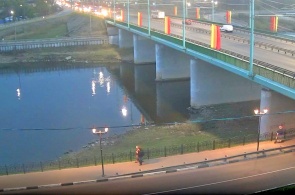Puente sobre el río Kotorosl. Cámaras web Yaroslavl