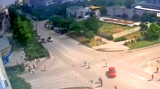 Avenida de la victoria. Webcams Eupatoria
