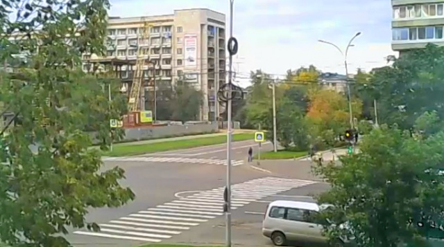 Encrucijada Komsomolskaya St. - Pervostroiteley Ave. Komsomolsk-on-Amur