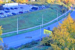 Calle Suvorov. Ascenso desde el puente Baynovsky. Cámaras web Kamensk-Uralsky