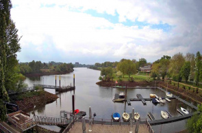 El puerto en el río Weser. Webcams de Bremen en línea