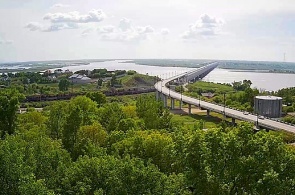 Puente de Amur. Webcams Khabarovsk en línea