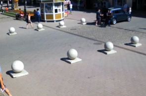 Cámara web en el centro histórico de Yeysk, en la calle Sverdlov