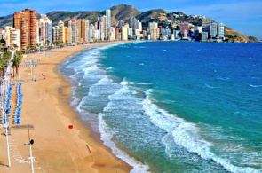 Playa De Levante, Benidorm. Webcams de Alicante en línea