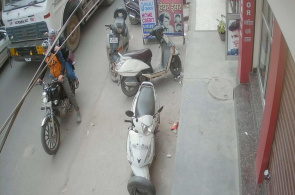 Calle en el área de Dzheneykperi. Webcams de Nueva Delhi en línea