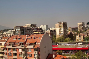 Vista panorámica de la zona de Geo Milev. Cámaras web de Sofía en línea