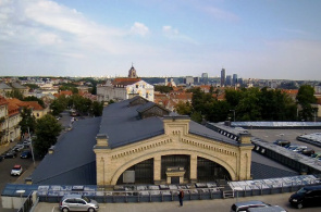 Mercado Hales Turgus. Webcam de Vilnius en línea