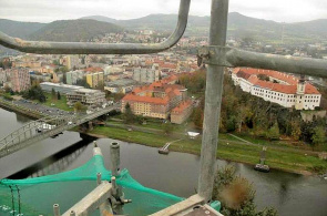 Panorama de la ciudad. Webcams Decin en línea