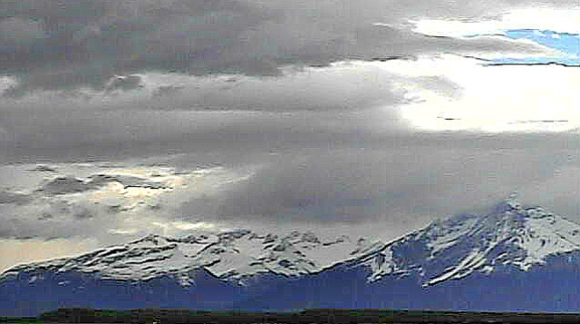 En Puerto Natales, Chile. Panorámica de la cámara web en línea