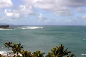 La playa de Turtle Bay Hotel. Archipiélago hawaiano de la isla de Oahu