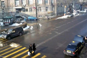Calle Tigran Metz. Webcams en Ereván en línea
