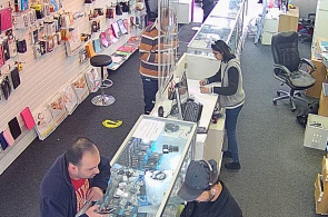 Tienda de telefonía móvil. Webcams de Londres en línea