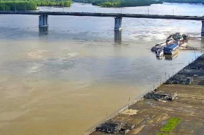 Estación fluvial. Cámaras web Barnaul online