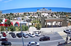 Playa de la ciudad. Cámaras web en Derbent