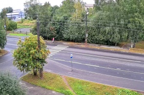 Paso de peatones en la calle Sudostroitelnaya. Webcams Petrozavodsk